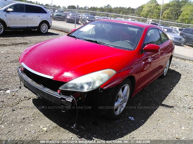 4T1CE38PX4U896321 - 2004 TOYOTA CAMRY SOLARA SE/SLE RED photo 2