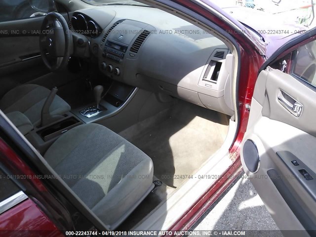 1N4AL11D76N433903 - 2006 NISSAN ALTIMA S/SL RED photo 5