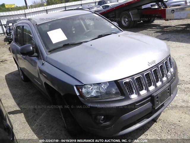 1C4NJCBA6FD138332 - 2015 JEEP COMPASS SPORT SILVER photo 1