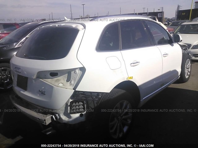 WA1CFAFP8FA033489 - 2015 AUDI Q5 PREMIUM WHITE photo 4