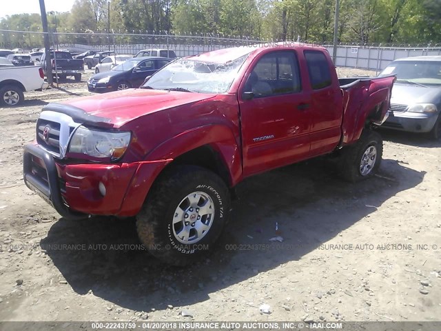 5TEUU42N06Z160474 - 2006 TOYOTA TACOMA ACCESS CAB Կարմիր լուսանկար 2
