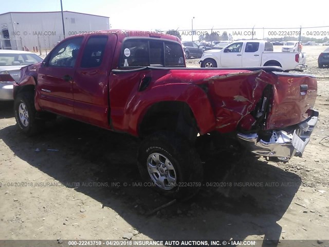 5TEUU42N06Z160474 - 2006 TOYOTA TACOMA ACCESS CAB Կարմիր լուսանկար 3