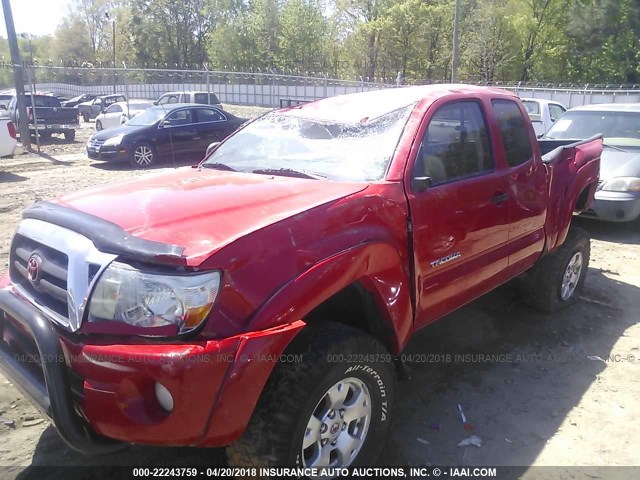 5TEUU42N06Z160474 - 2006 TOYOTA TACOMA ACCESS CAB RED photo 6