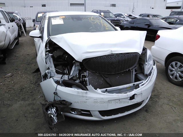 1G4PR5SK6E4227625 - 2014 BUICK VERANO CONVENIENCE WHITE photo 6