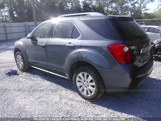 2CNALFEW5A6289974 - 2010 CHEVROLET EQUINOX LTZ GRAY photo 3