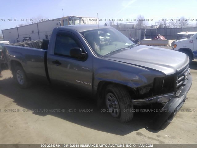 1GTEC14XX8Z324543 - 2008 GMC SIERRA C1500 GRAY photo 1