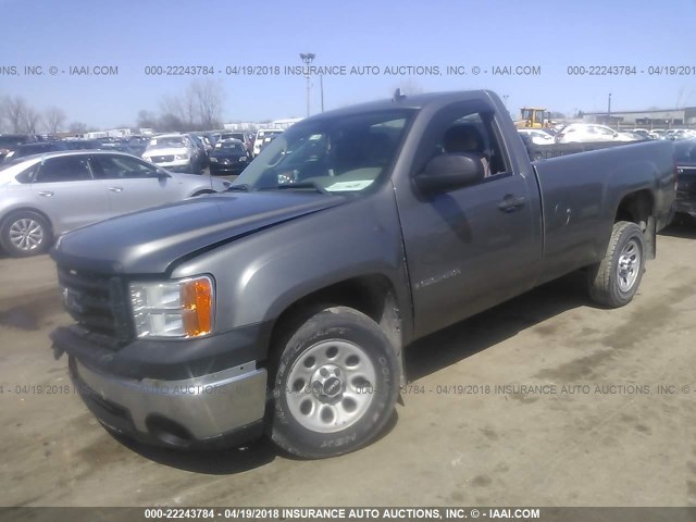 1GTEC14XX8Z324543 - 2008 GMC SIERRA C1500 GRAY photo 2