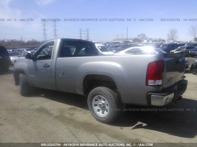 1GTEC14XX8Z324543 - 2008 GMC SIERRA C1500 GRAY photo 3