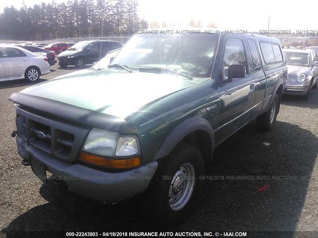 1FTZR15VXXPA54530 - 1999 FORD RANGER SUPER CAB GREEN photo 2