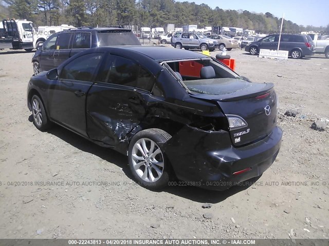 JM1BL1U51B1400643 - 2011 MAZDA 3 S BLACK photo 3