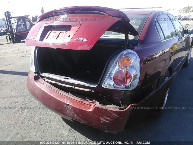 1N4AL11D13C232683 - 2003 NISSAN ALTIMA S/SL RED photo 6