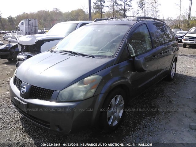 5N1BV28U55N107886 - 2005 NISSAN QUEST S/SE/SL GRAY photo 6