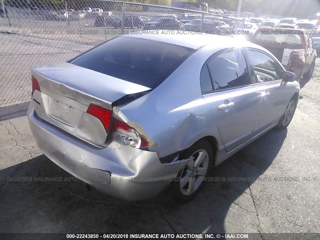 2HGFA16998H343093 - 2008 HONDA CIVIC EXL 银色 照片 4