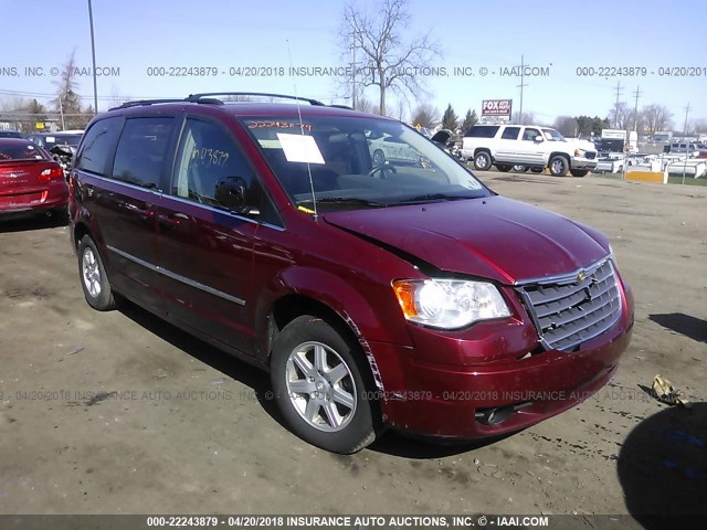 2A4RR8DX6AR330374 - 2010 CHRYSLER TOWN & COUNTRY TOURING PLUS RED photo 1