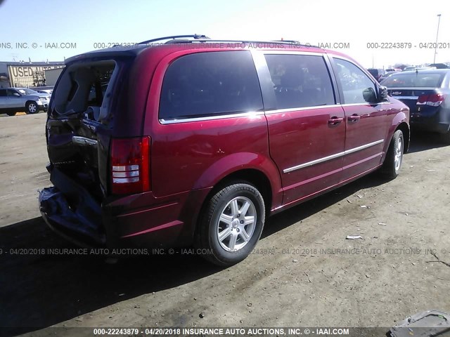 2A4RR8DX6AR330374 - 2010 CHRYSLER TOWN & COUNTRY TOURING PLUS RED photo 4