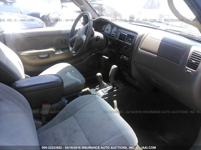 5TEHN72NX2Z893478 - 2002 TOYOTA TACOMA DOUBLE CAB შავი ფოტო 5