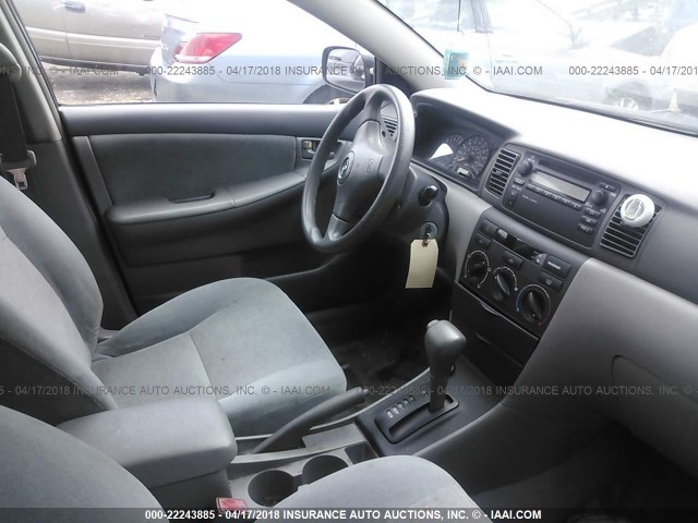 2T1BR32E03C026200 - 2003 TOYOTA COROLLA CE/LE/S GRAY photo 5