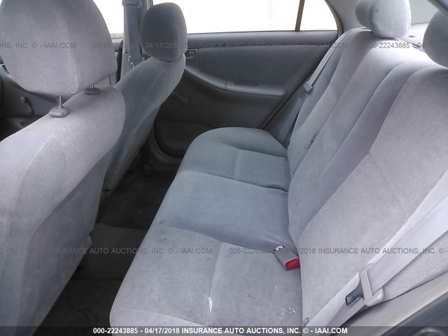 2T1BR32E03C026200 - 2003 TOYOTA COROLLA CE/LE/S GRAY photo 8