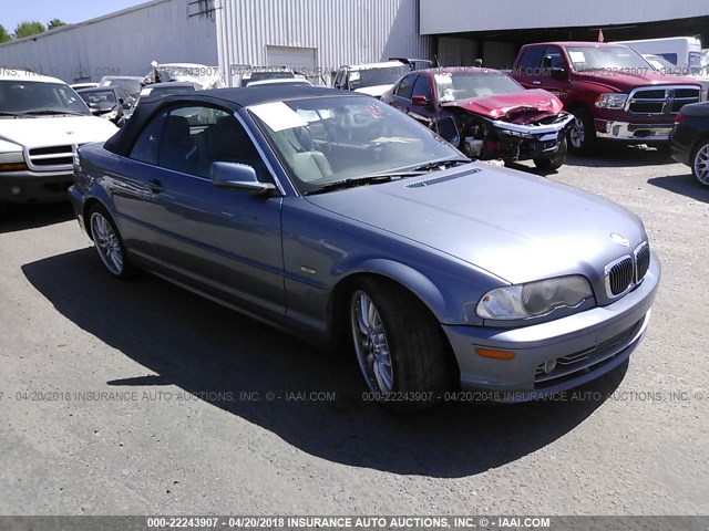 WBABS53422JU93947 - 2002 BMW 330 CI BLUE photo 1