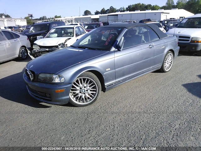 WBABS53422JU93947 - 2002 BMW 330 CI BLUE photo 2