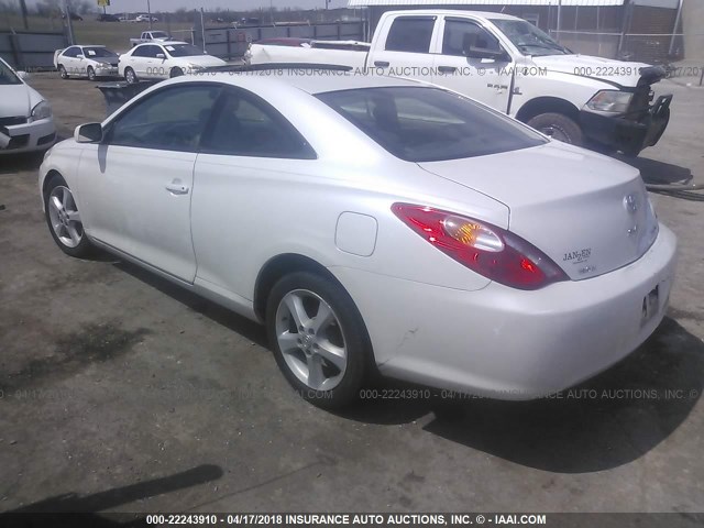 4T1CA38P84U003929 - 2004 TOYOTA CAMRY SOLARA SE/SLE WHITE photo 3