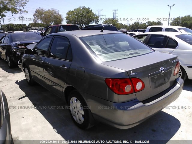 1NXBR32E25Z462337 - 2005 TOYOTA COROLLA CE/LE/S BROWN photo 3