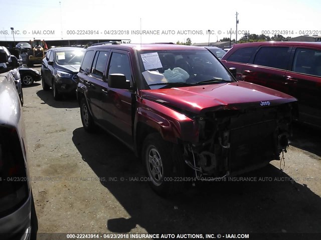 1J4NT1GA5AD640937 - 2010 JEEP PATRIOT SPORT RED photo 1