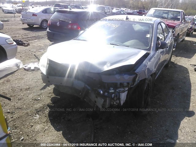 1G2ZG57B884293050 - 2008 PONTIAC G6 SE BLUE photo 2