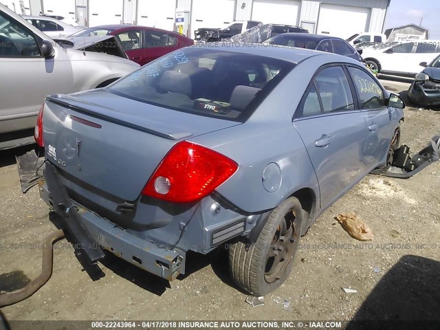 1G2ZG57B884293050 - 2008 PONTIAC G6 SE BLUE photo 4