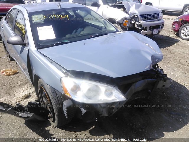 1G2ZG57B884293050 - 2008 PONTIAC G6 SE BLUE photo 6