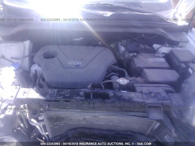 KNDJN2A20E7097460 - 2014 KIA SOUL WHITE photo 10