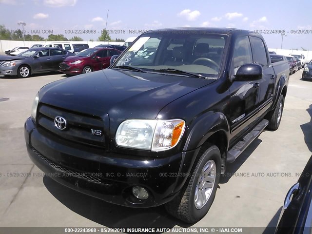 5TBDT48106S504012 - 2006 TOYOTA TUNDRA DOUBLE CAB LIMITED შავი ფოტო 2