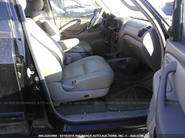 5TBDT48106S504012 - 2006 TOYOTA TUNDRA DOUBLE CAB LIMITED შავი ფოტო 5