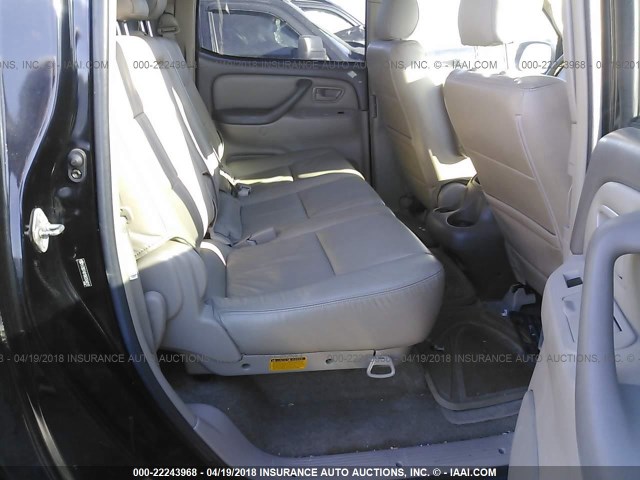 5TBDT48106S504012 - 2006 TOYOTA TUNDRA DOUBLE CAB LIMITED შავი ფოტო 8