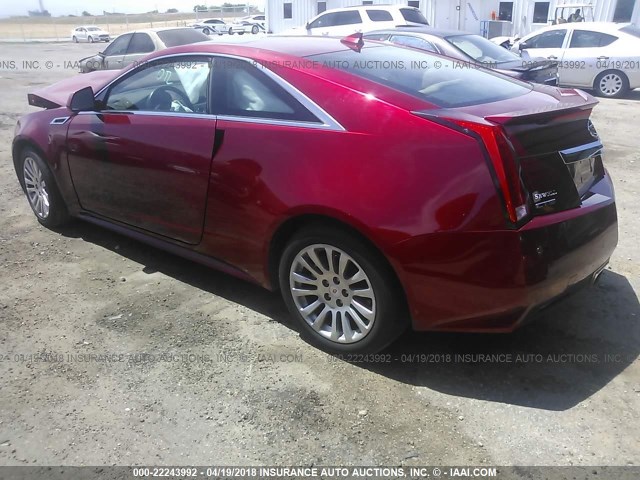 1G6DK1E37D0113442 - 2013 CADILLAC CTS PERFORMANCE COLLECTION RED photo 3