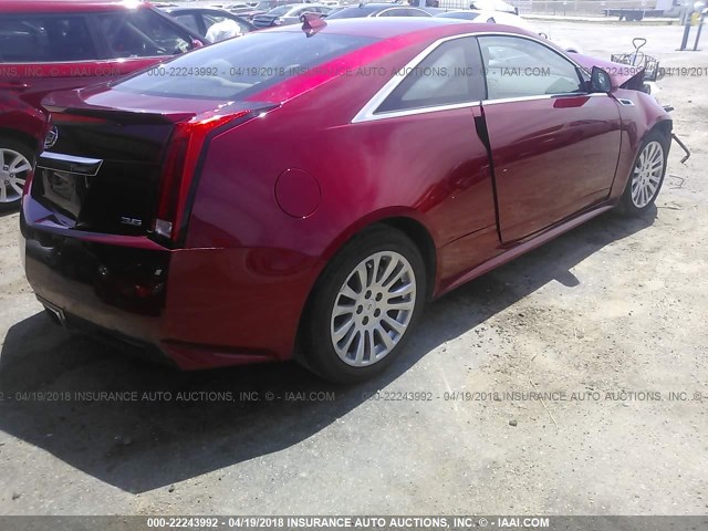 1G6DK1E37D0113442 - 2013 CADILLAC CTS PERFORMANCE COLLECTION Красный фото 4