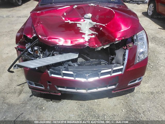 1G6DK1E37D0113442 - 2013 CADILLAC CTS PERFORMANCE COLLECTION Красный фото 6