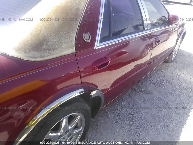 1G6KY54981U117264 - 2001 CADILLAC SEVILLE STS RED photo 6