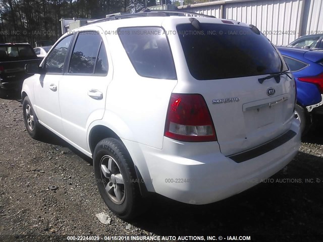 KNDJD733965568900 - 2006 KIA SORENTO EX/LX WHITE photo 3