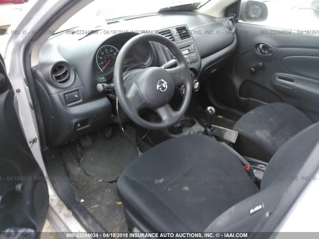 3N1CN7AP0DL867669 - 2013 NISSAN VERSA S/S PLUS/SV/SL SILVER photo 5