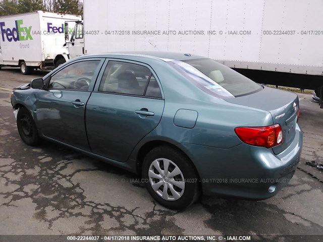 JTDBL40E49J044027 - 2009 TOYOTA COROLLA LE/XLE GREEN photo 3