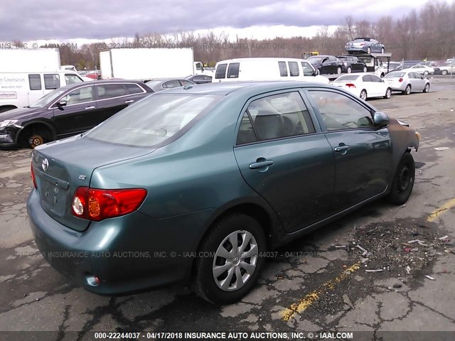 JTDBL40E49J044027 - 2009 TOYOTA COROLLA LE/XLE GREEN photo 4