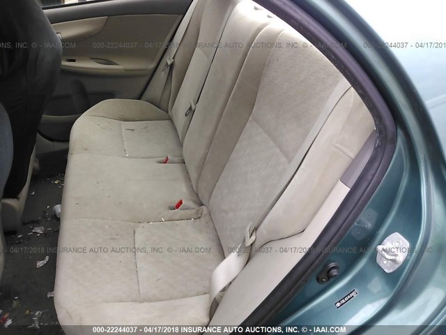 JTDBL40E49J044027 - 2009 TOYOTA COROLLA LE/XLE GREEN photo 8