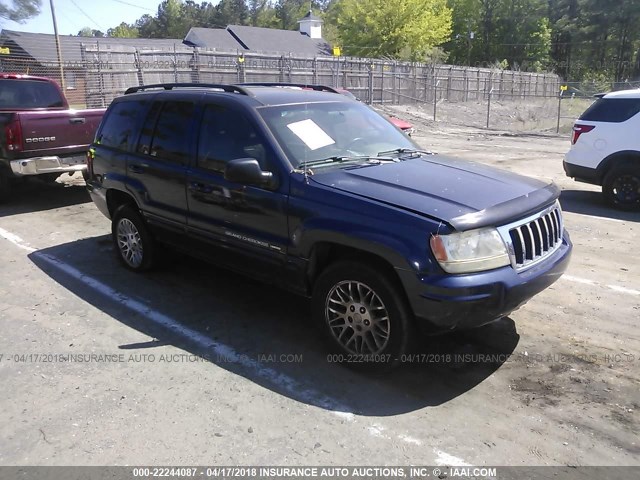 1J4GX58N64C214917 - 2004 JEEP GRAND CHEROKEE LIMITED Dark Blue photo 1