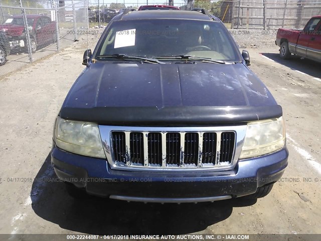 1J4GX58N64C214917 - 2004 JEEP GRAND CHEROKEE LIMITED Dark Blue photo 6