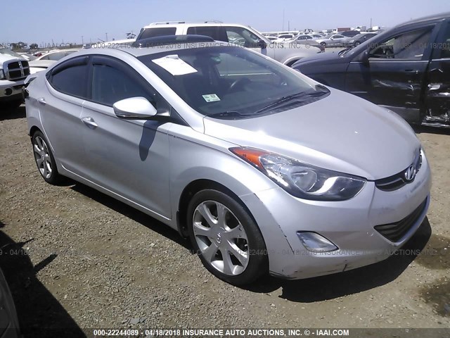 KMHDH4AE3CU336858 - 2012 HYUNDAI ELANTRA GLS/LIMITED SILVER photo 1