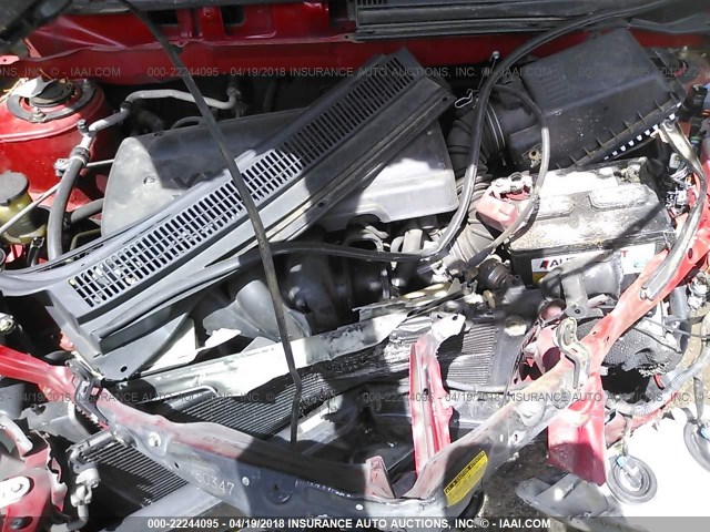 2T1KR32E93C010044 - 2003 TOYOTA COROLLA MATRIX XR RED photo 10