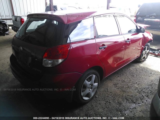 2T1KR32E93C010044 - 2003 TOYOTA COROLLA MATRIX XR RED photo 4
