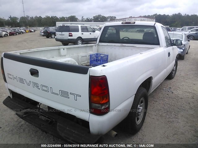 1GCEC14WX2Z277402 - 2002 CHEVROLET SILVERADO C1500 WHITE photo 4