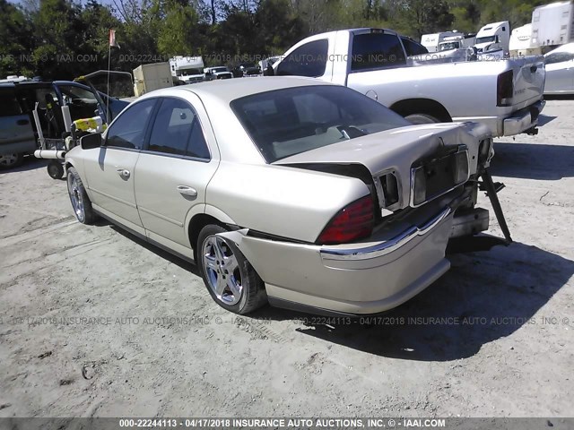 1LNHM86S62Y655939 - 2002 LINCOLN LS CREAM photo 3